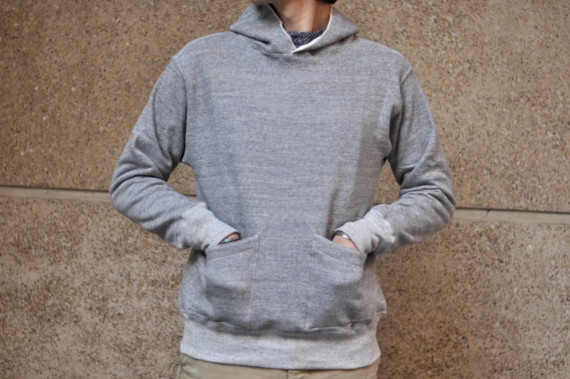 Warehouse Lot.453 10oz Loopwheeled "Footy" Pull Over (Heather Grey)