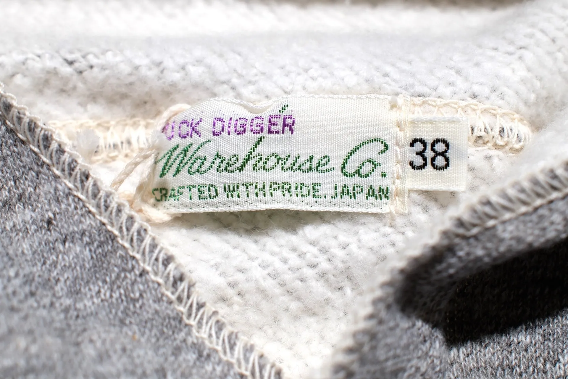 Warehouse Lot.453 10oz Loopwheeled "Footy" Pull Over (Heather Grey)