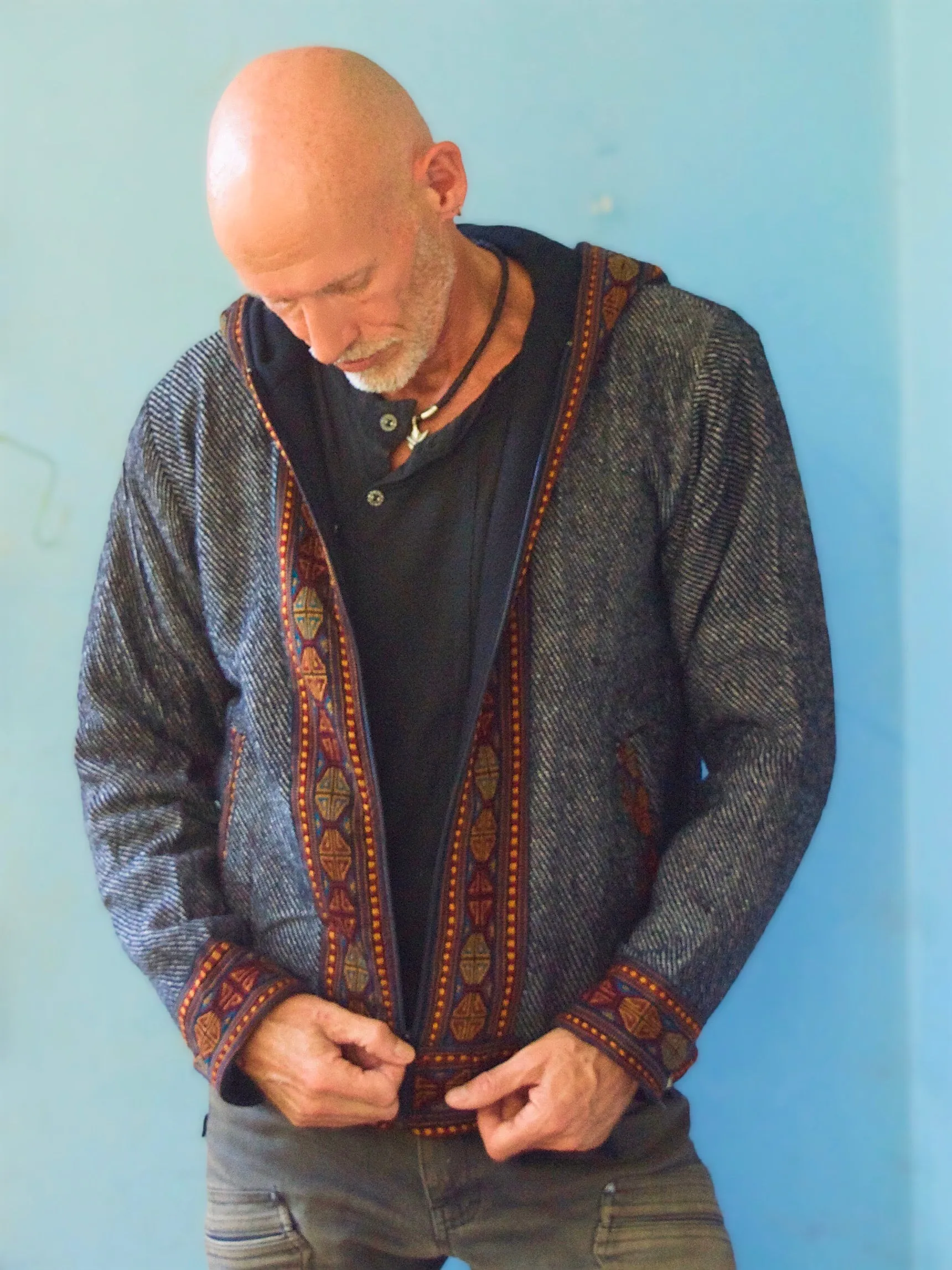 Warm winter tribal jacket