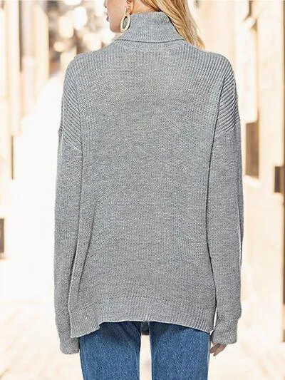Winter Snug Knit Turtleneck Sweater