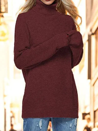 Winter Snug Knit Turtleneck Sweater