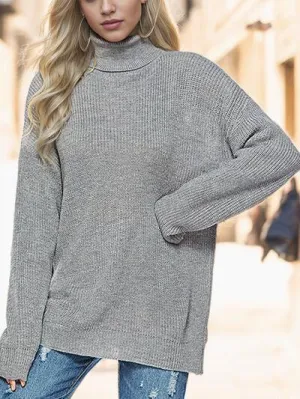 Winter Snug Knit Turtleneck Sweater