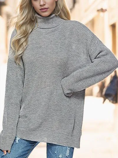 Winter Snug Knit Turtleneck Sweater