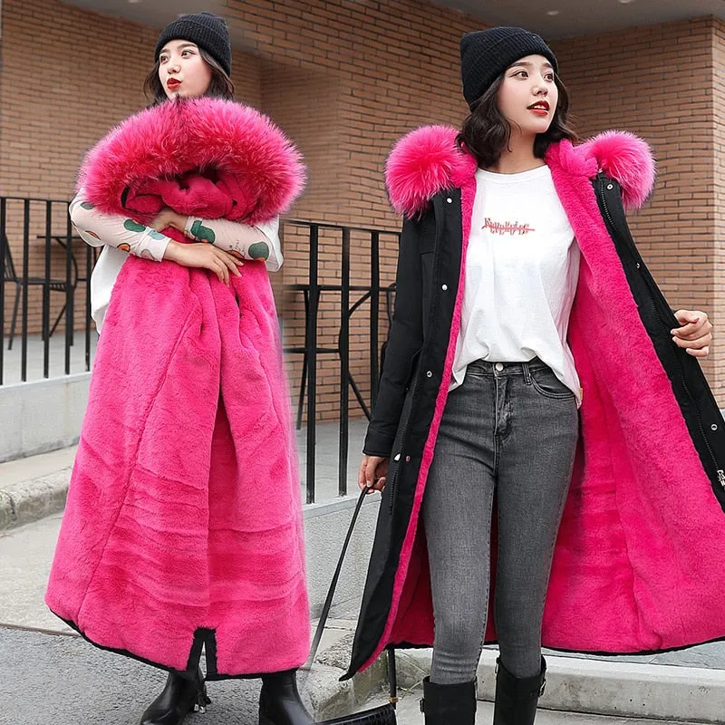 Winter Women Jackets Coat Thick Fleece Double Warm