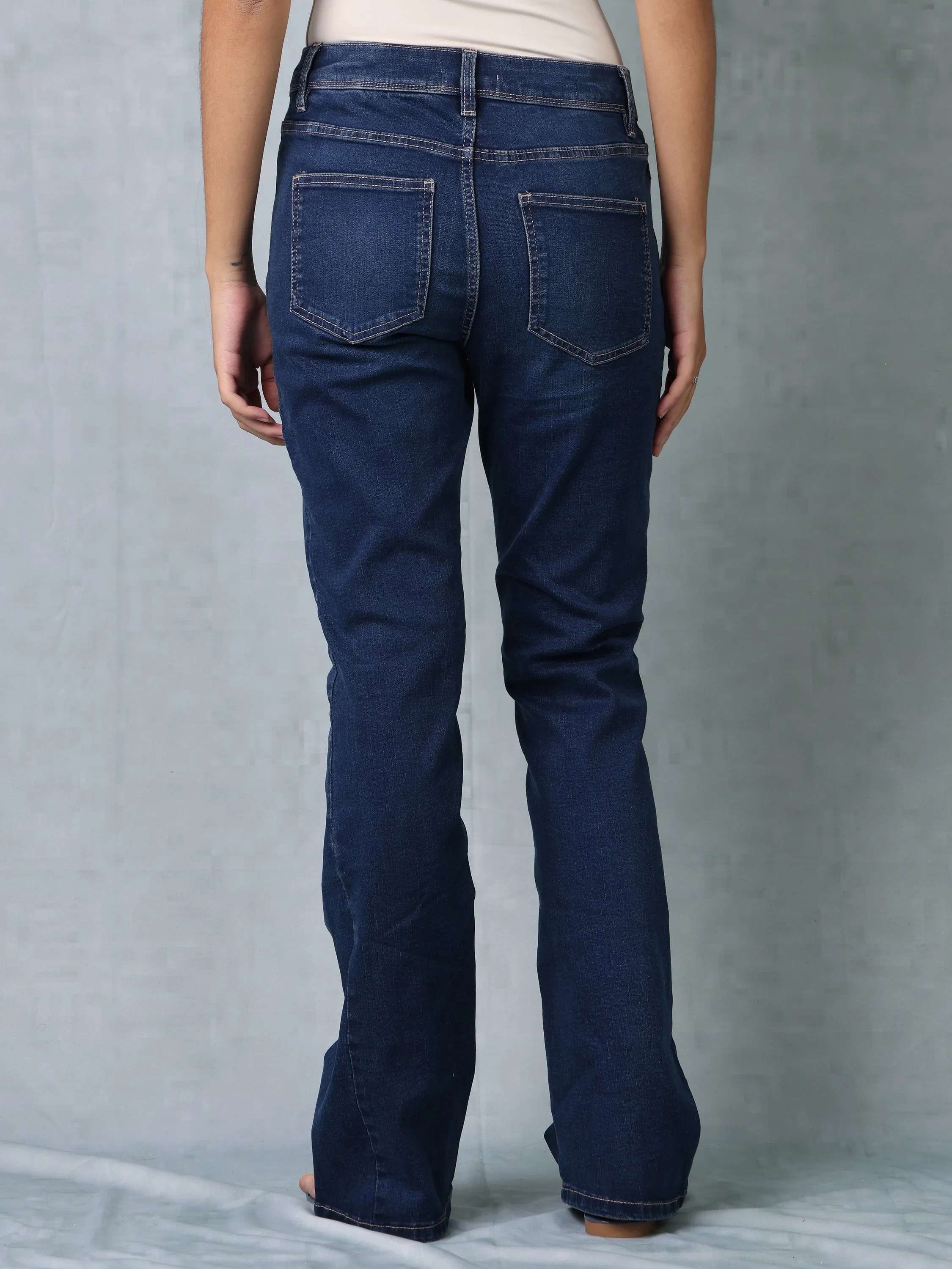 Women Blue Bootcut Jeans