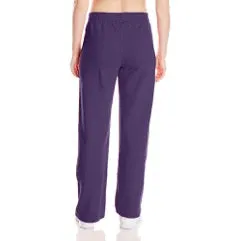 Womens Hanes Fleece Sweat Pants Loose Fit Open Leg Elastic Band Cozy Warm Jogger