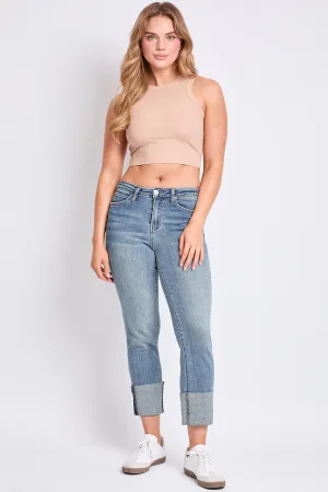 Women's Luxe Dixie High Rise Mega Cuff Straight Leg