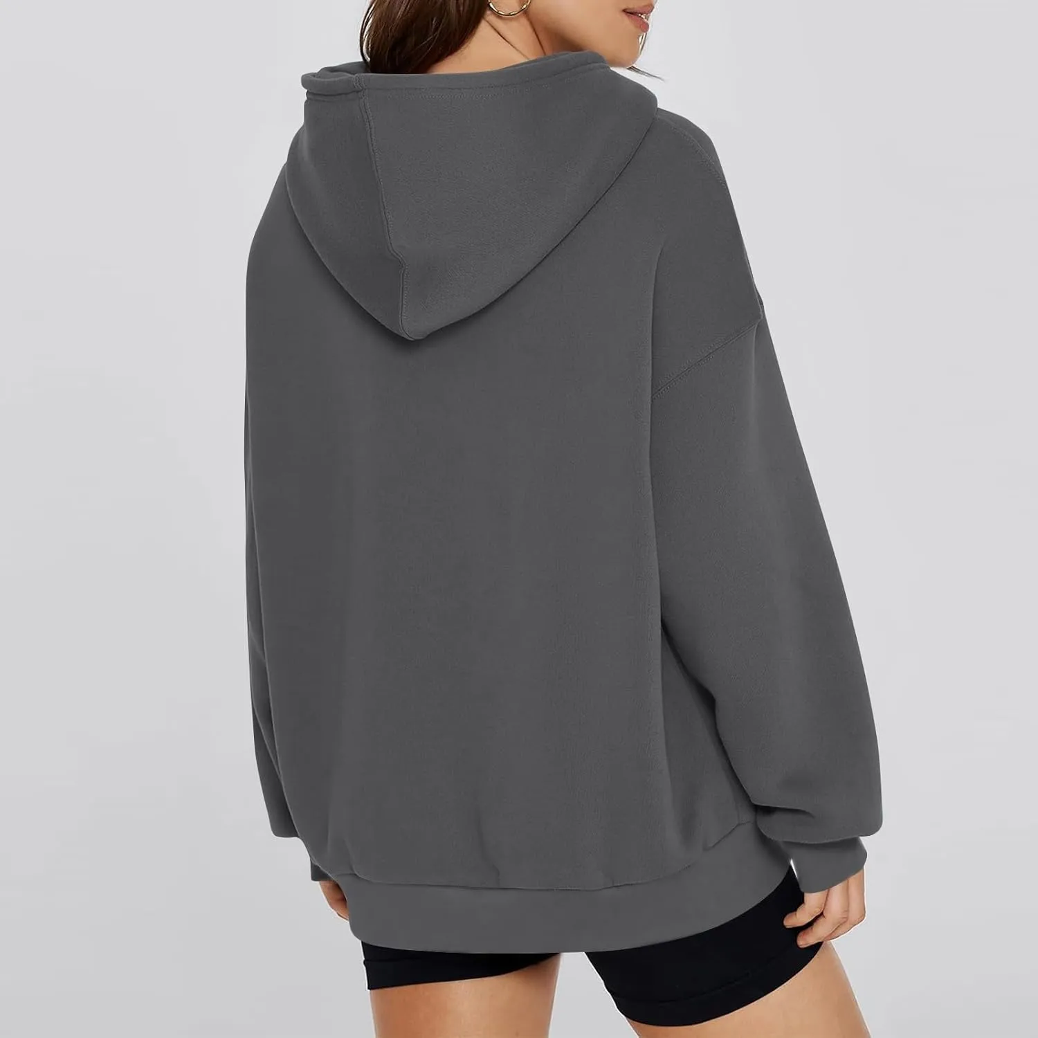 Womens Oversized Hoodies Fleece Sweatshirts Long Sleeve Shirts Pullover Fall Outfits 2024 Fashion Y2k Clothe with Pocket